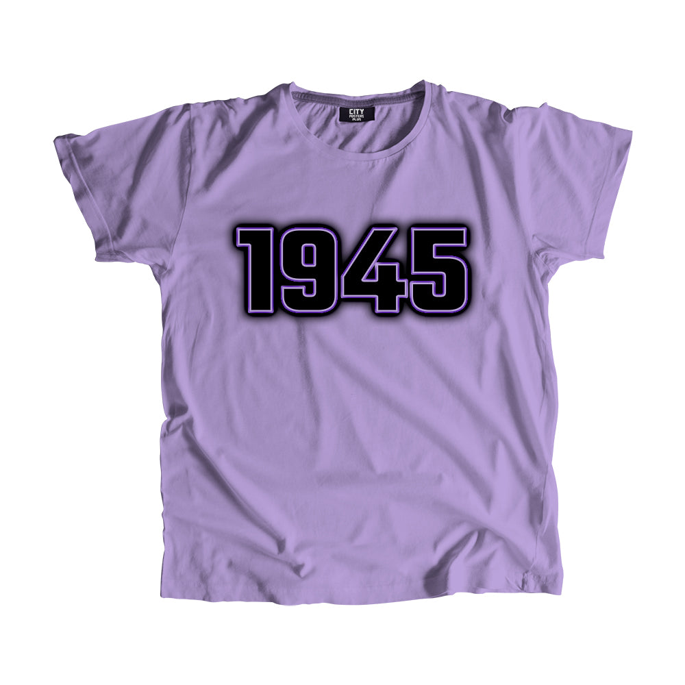 1945 Year Men Unisex T-Shirt (Iris Lavender)