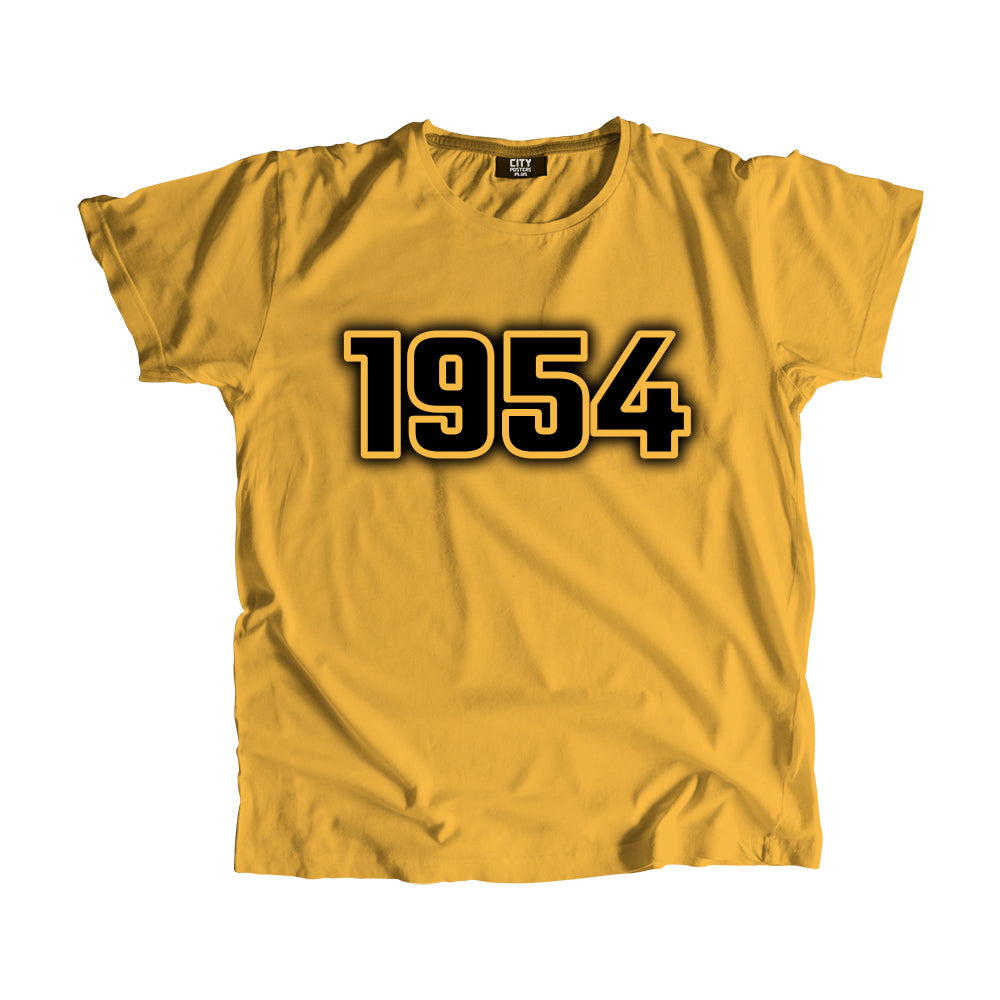 1954 Year Men Unisex T-Shirt (Golden Yellow)