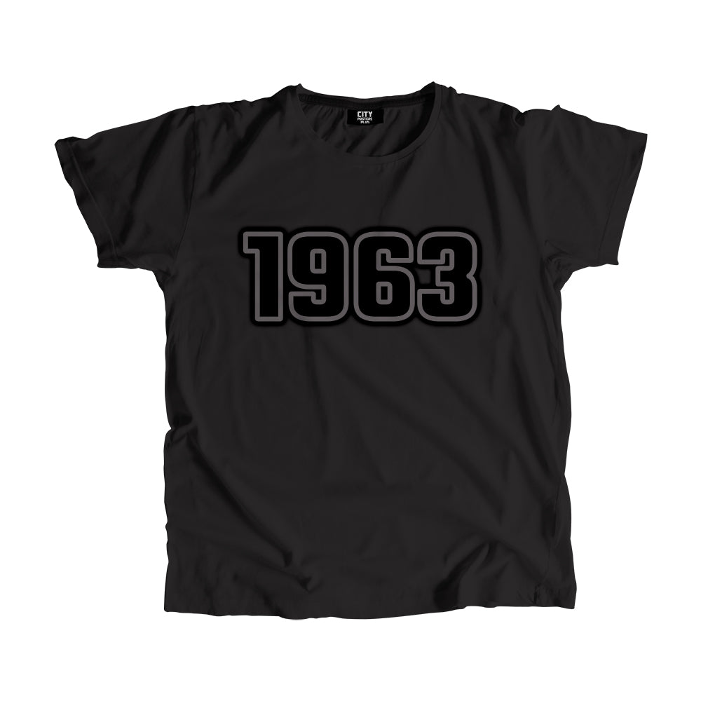 1963 Year Men Unisex T-Shirt (Black)