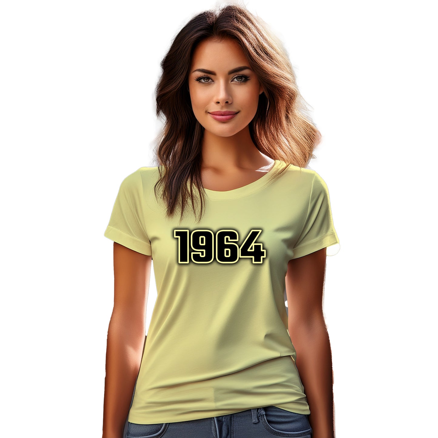 1964 Year Women T-Shirt (Butter Yellow)
