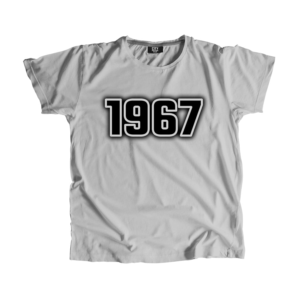 1967 Year Men Unisex T-Shirt (Melange Grey)