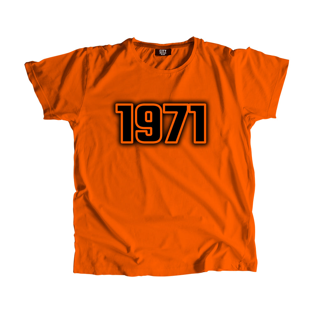 1971 Year Men Unisex T-Shirt (Orange)
