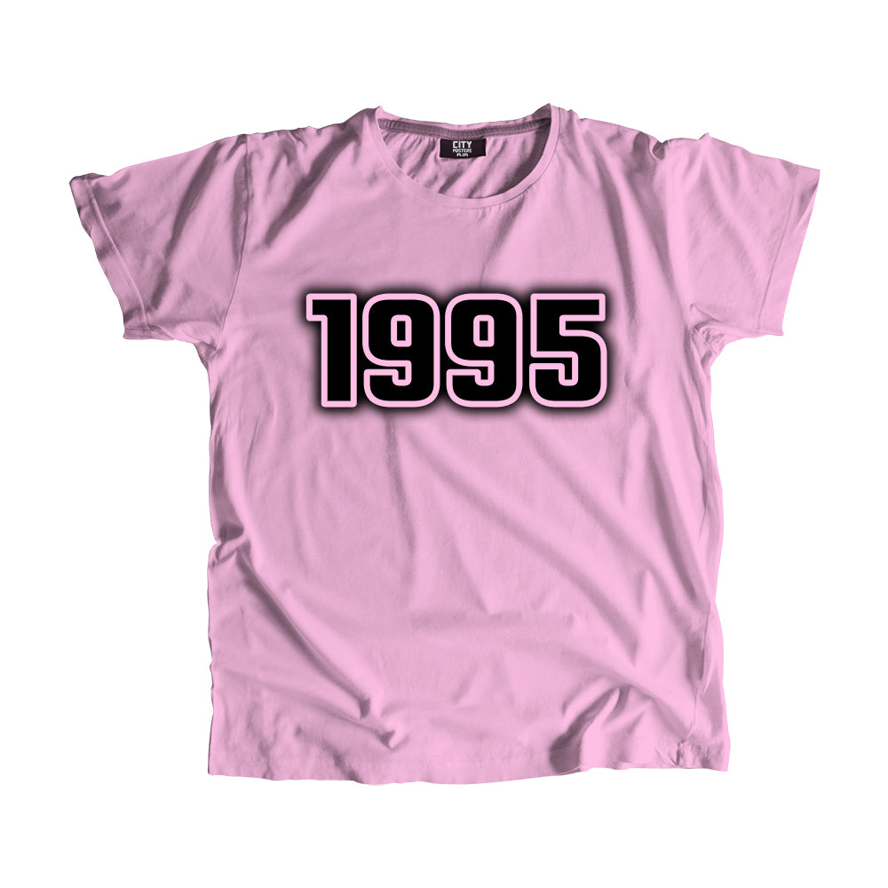 1995 Year Men Unisex T-Shirt (Light Pink)