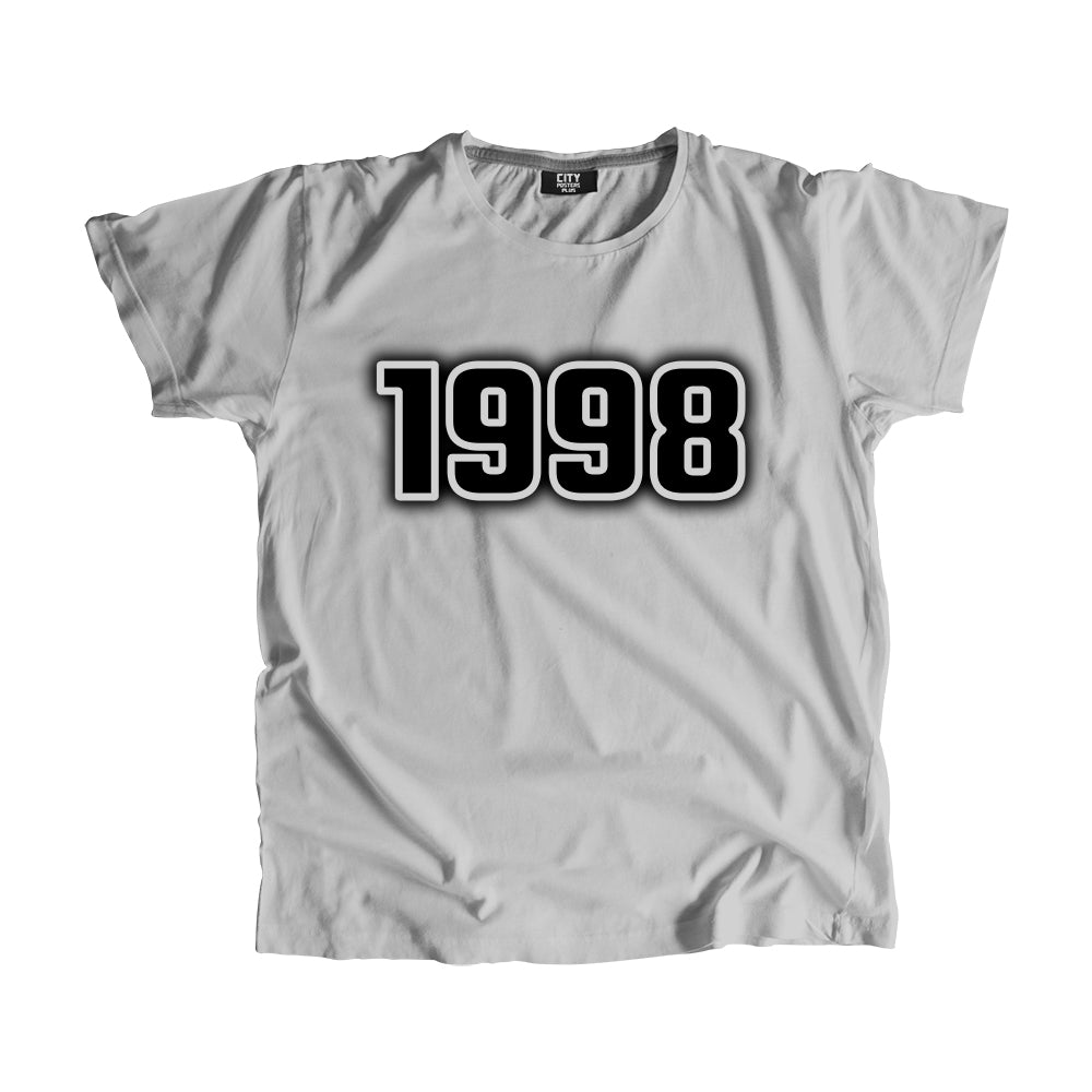 1998 Year Men Unisex T-Shirt (Melange Grey)