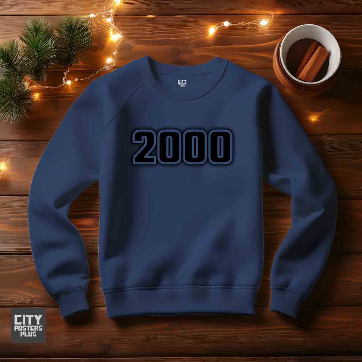 2000 Year Men Unisex Sweatshirt (Navy Blue)