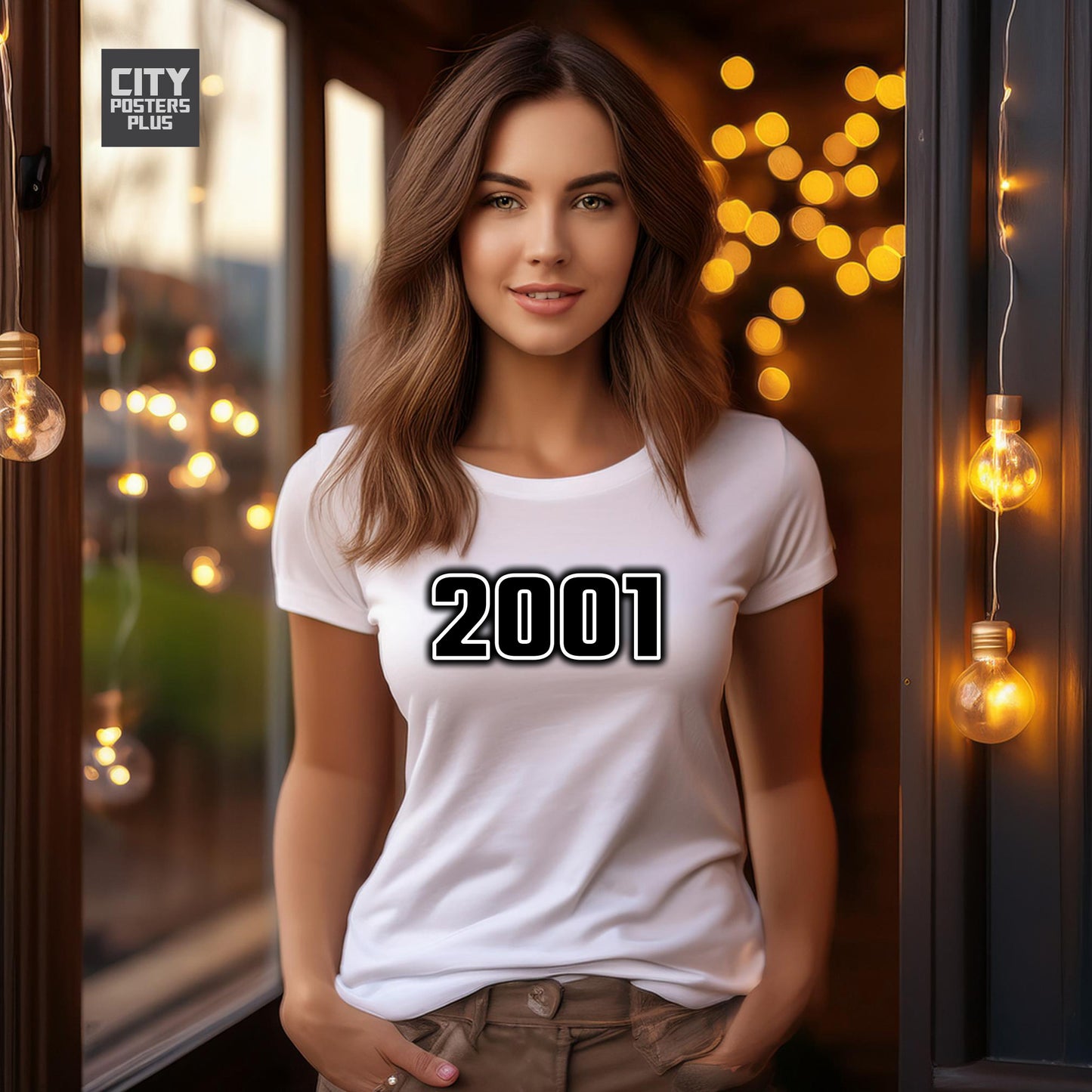 2001 Year Women T-Shirt (White)