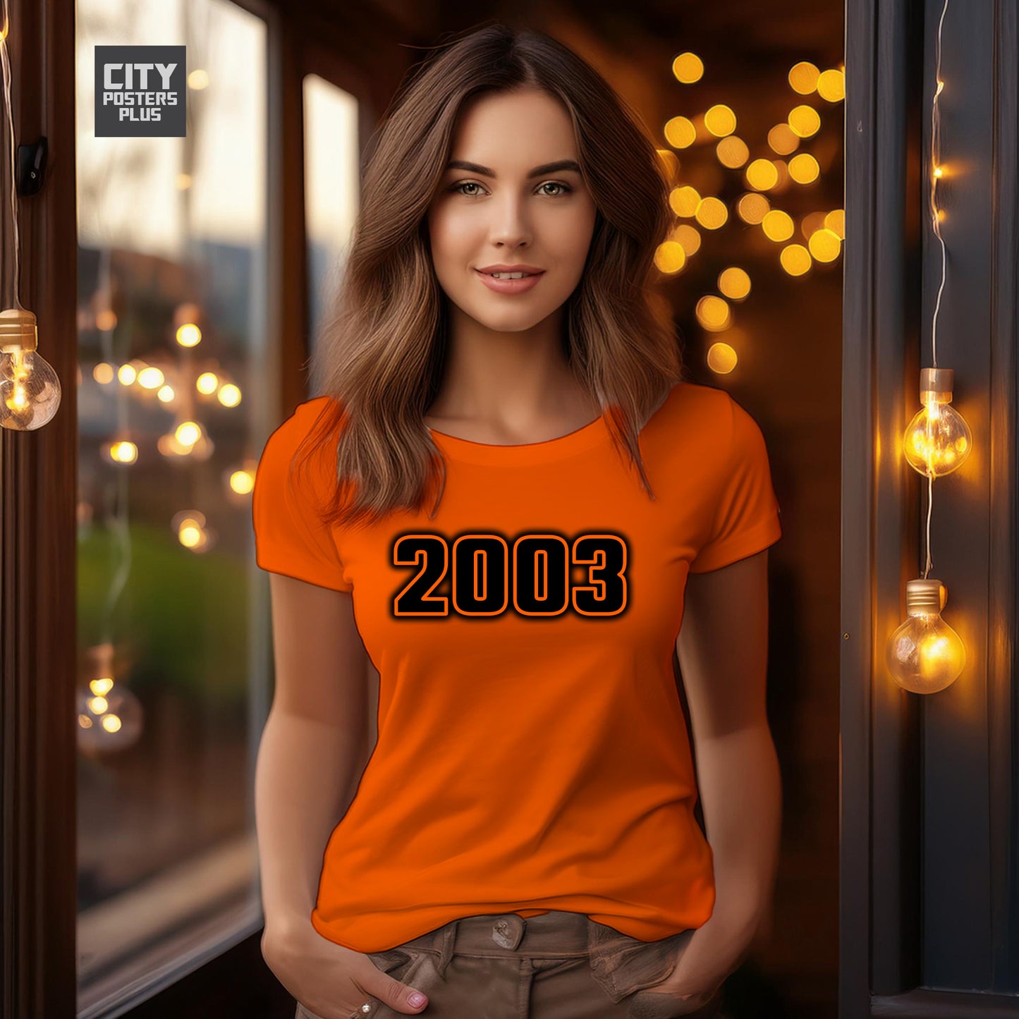 2003 Year Women T-Shirt (Orange)