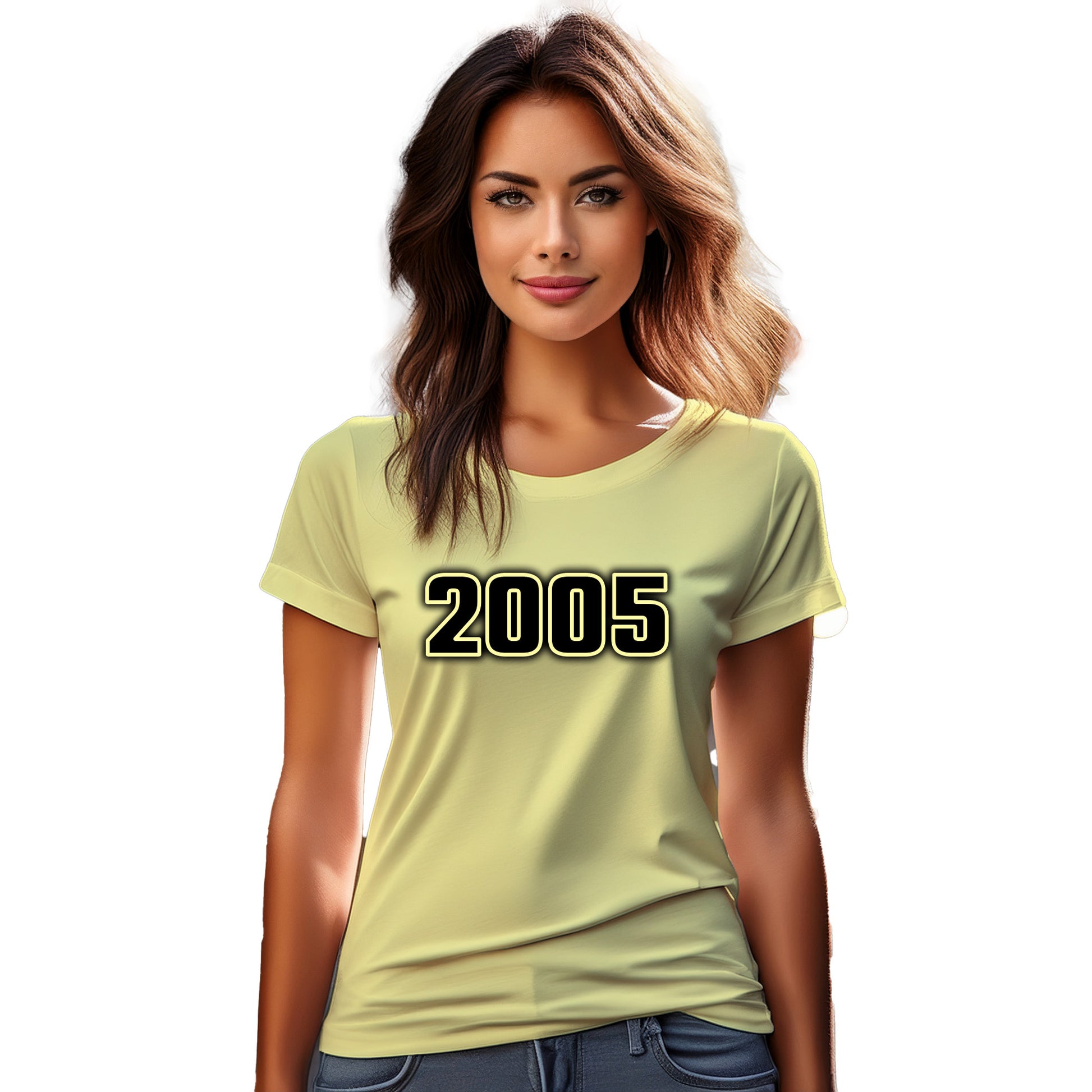2005 Year Women T-Shirt (Butter Yellow)