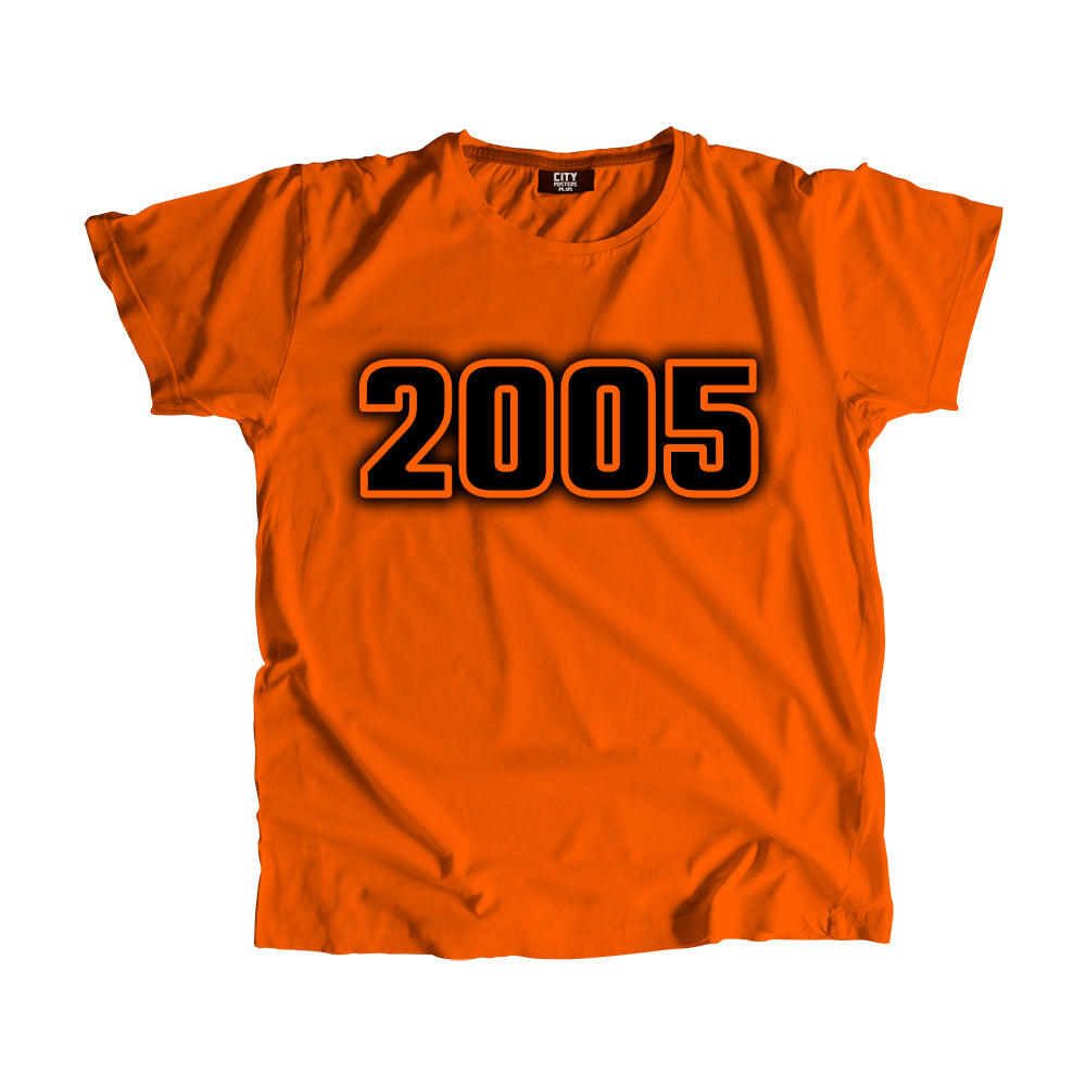 2005 Year Men Unisex T-Shirt (Orange)