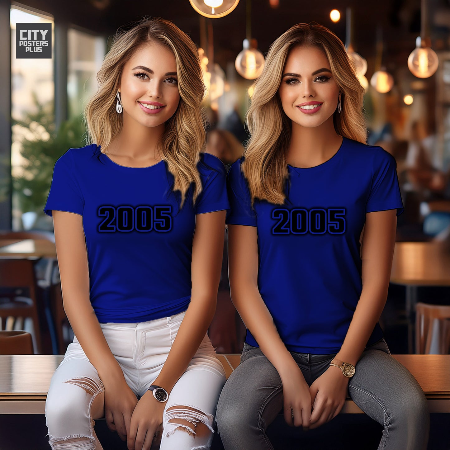 2005 Year Women T-Shirt (Royal Blue)