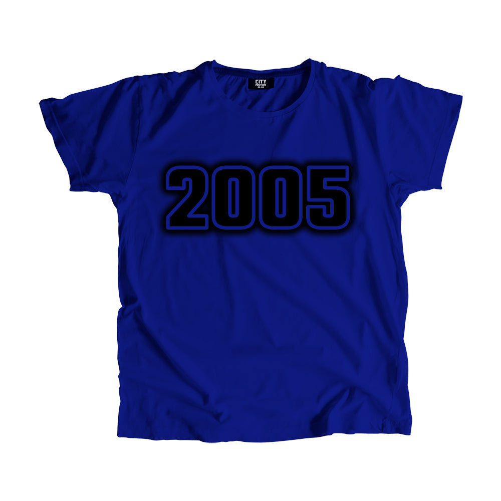 2005 Year Men Unisex T-Shirt (Royal Blue)