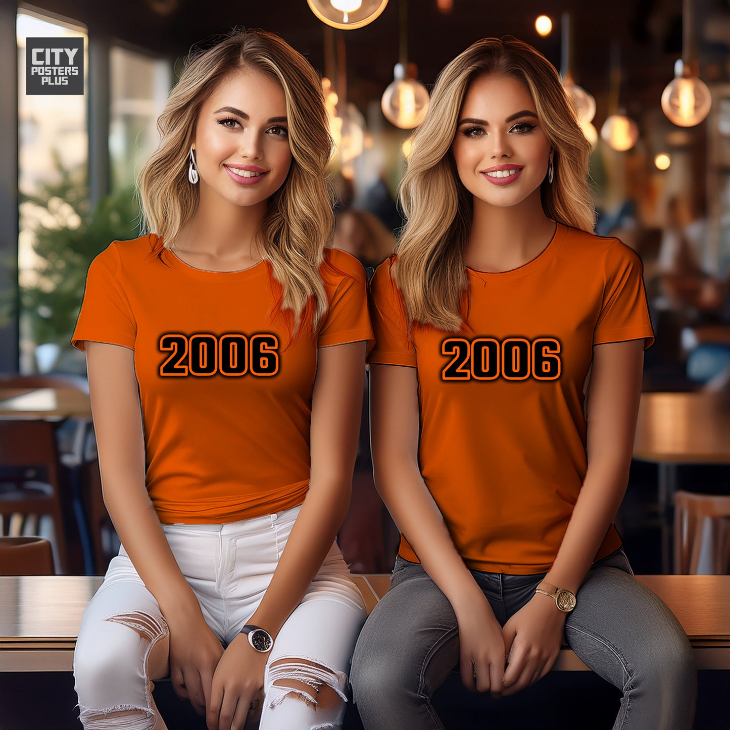 2006 Year Women T-Shirt (Orange)