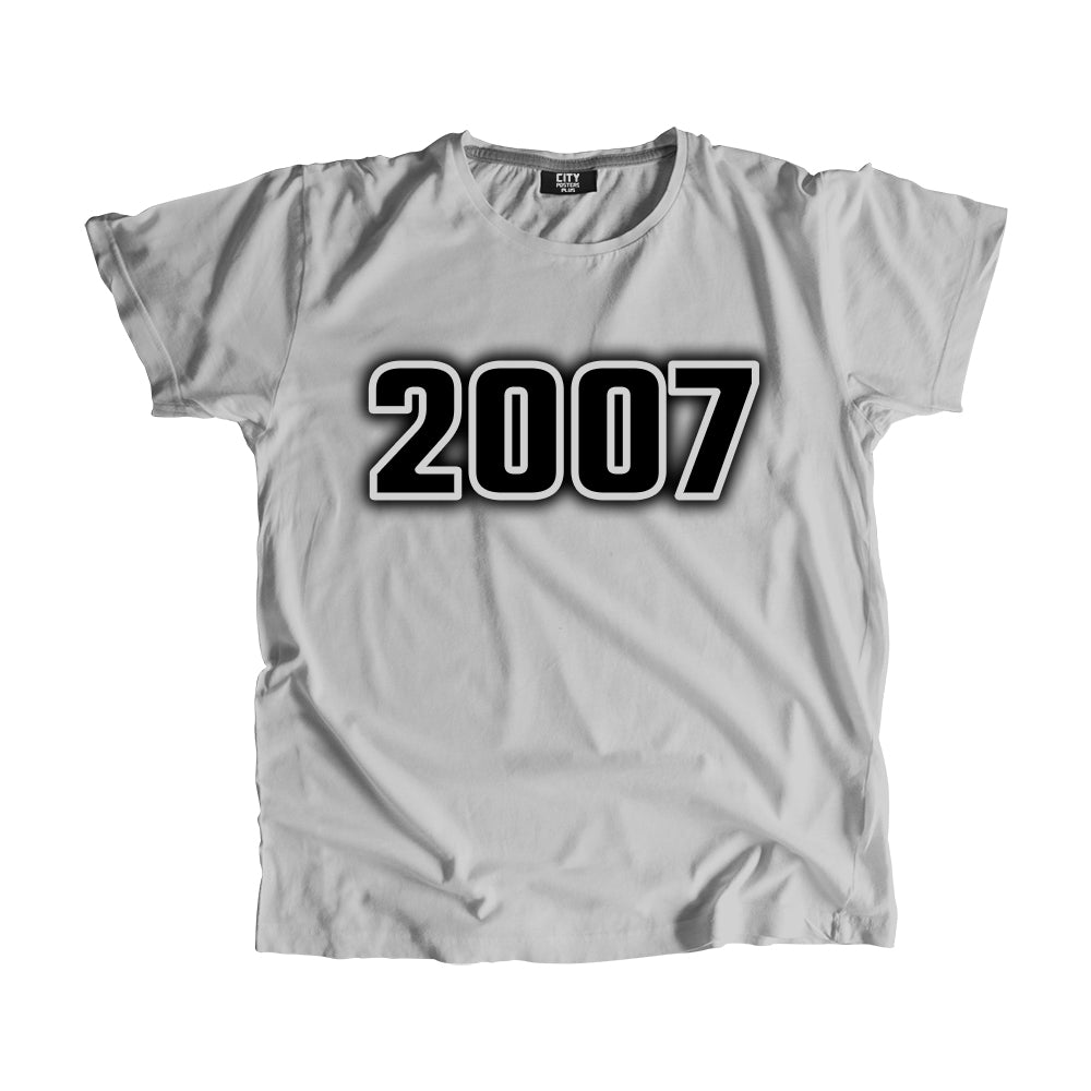2007 Year Men Unisex T-Shirt (Melange Grey)