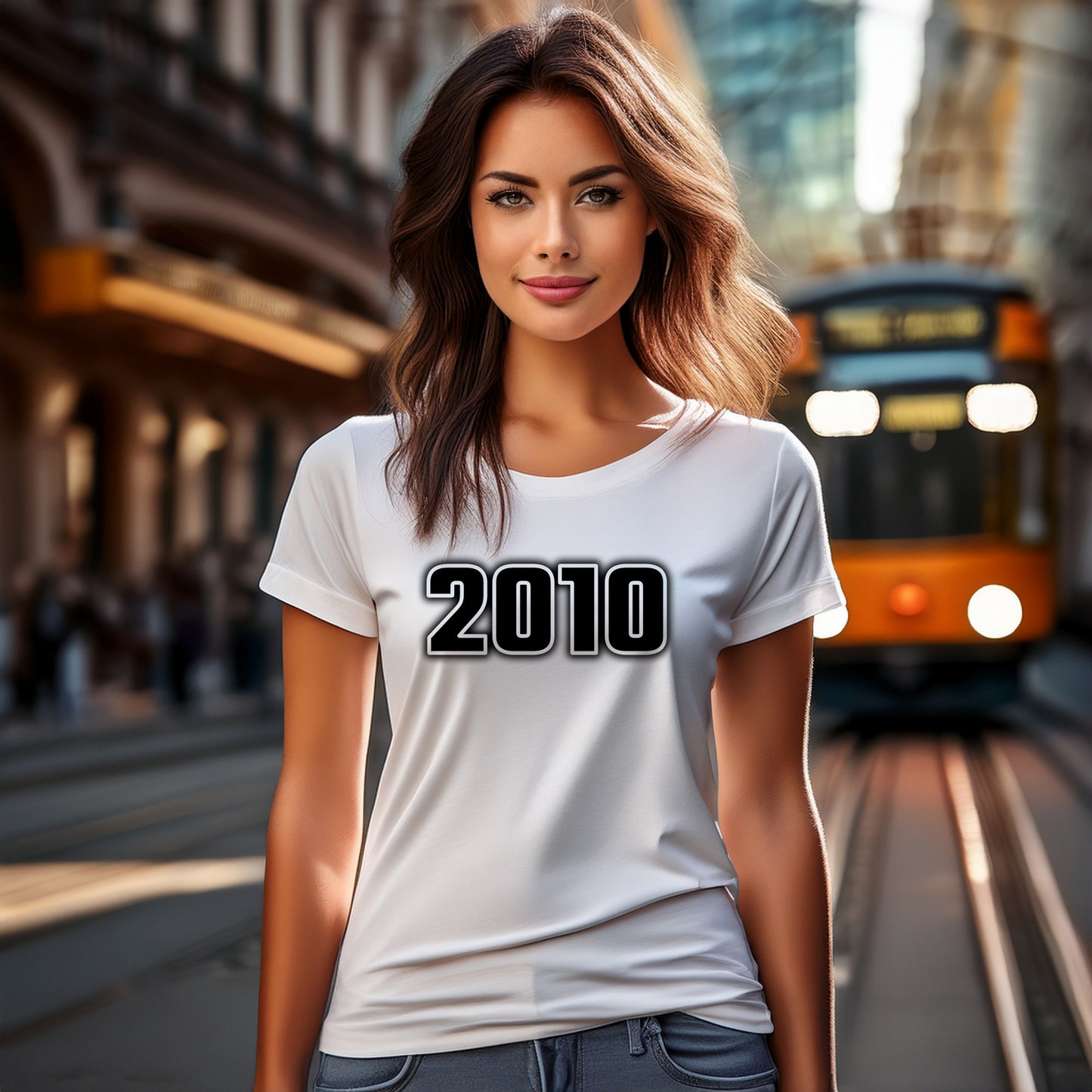 2010 Year Women T-Shirt (White)