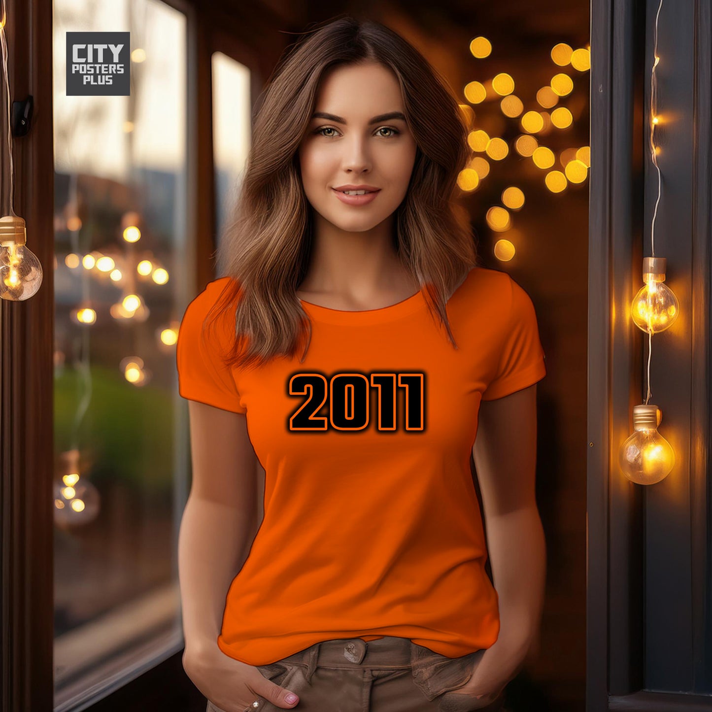 2011 Year Women T-Shirt (Orange)