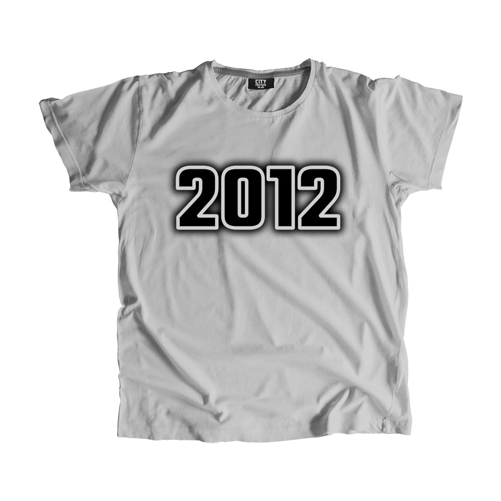 2012 Year Men Unisex T-Shirt (Melange Grey)