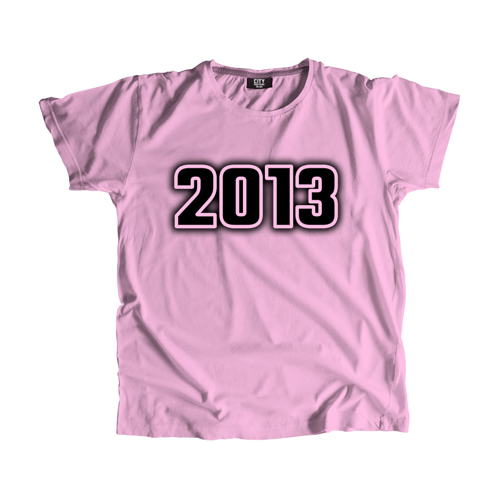 2013 Year Men Unisex T-Shirt (Light Pink)