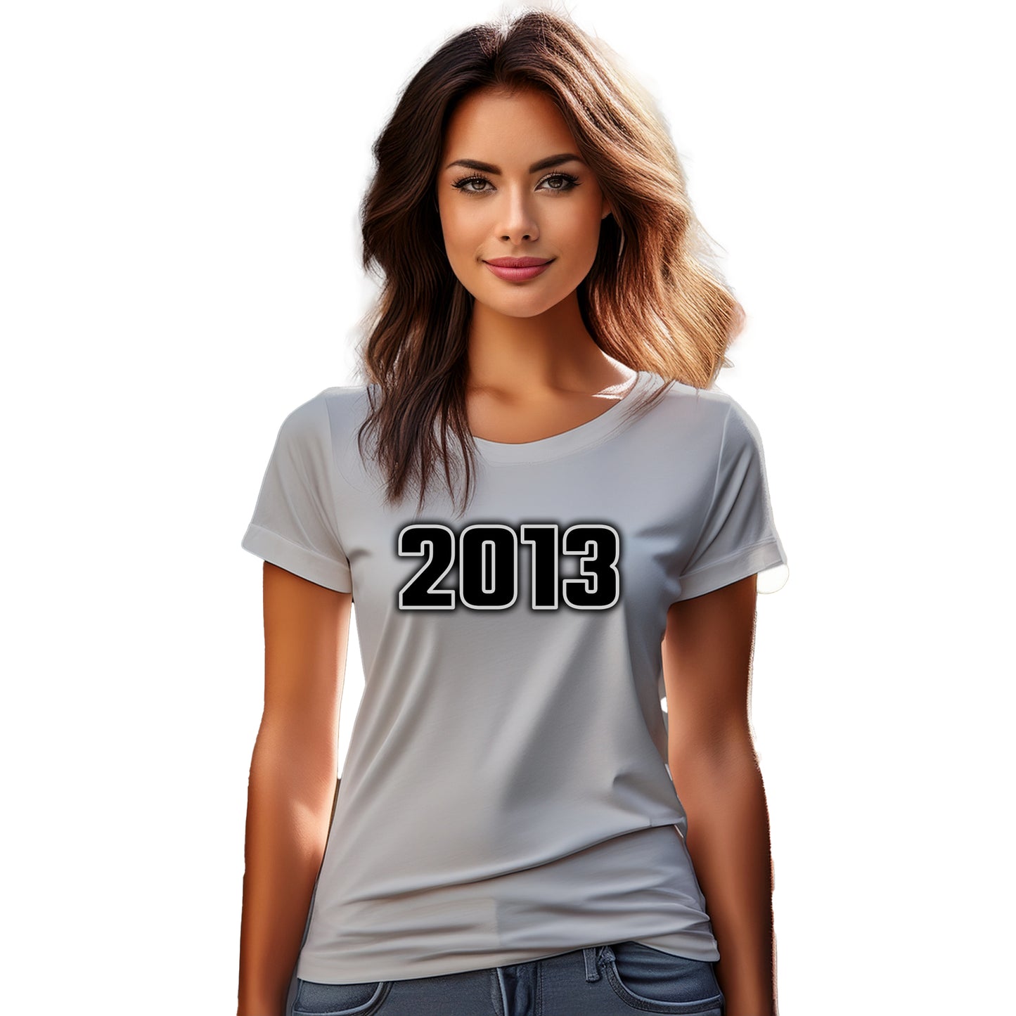 2013 Year Women T-Shirt (Melange Grey)
