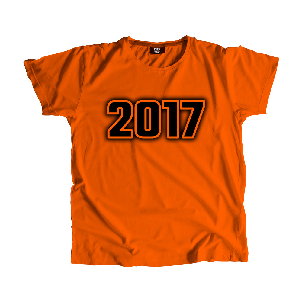 2017 Year Men Unisex T-Shirt (Orange)