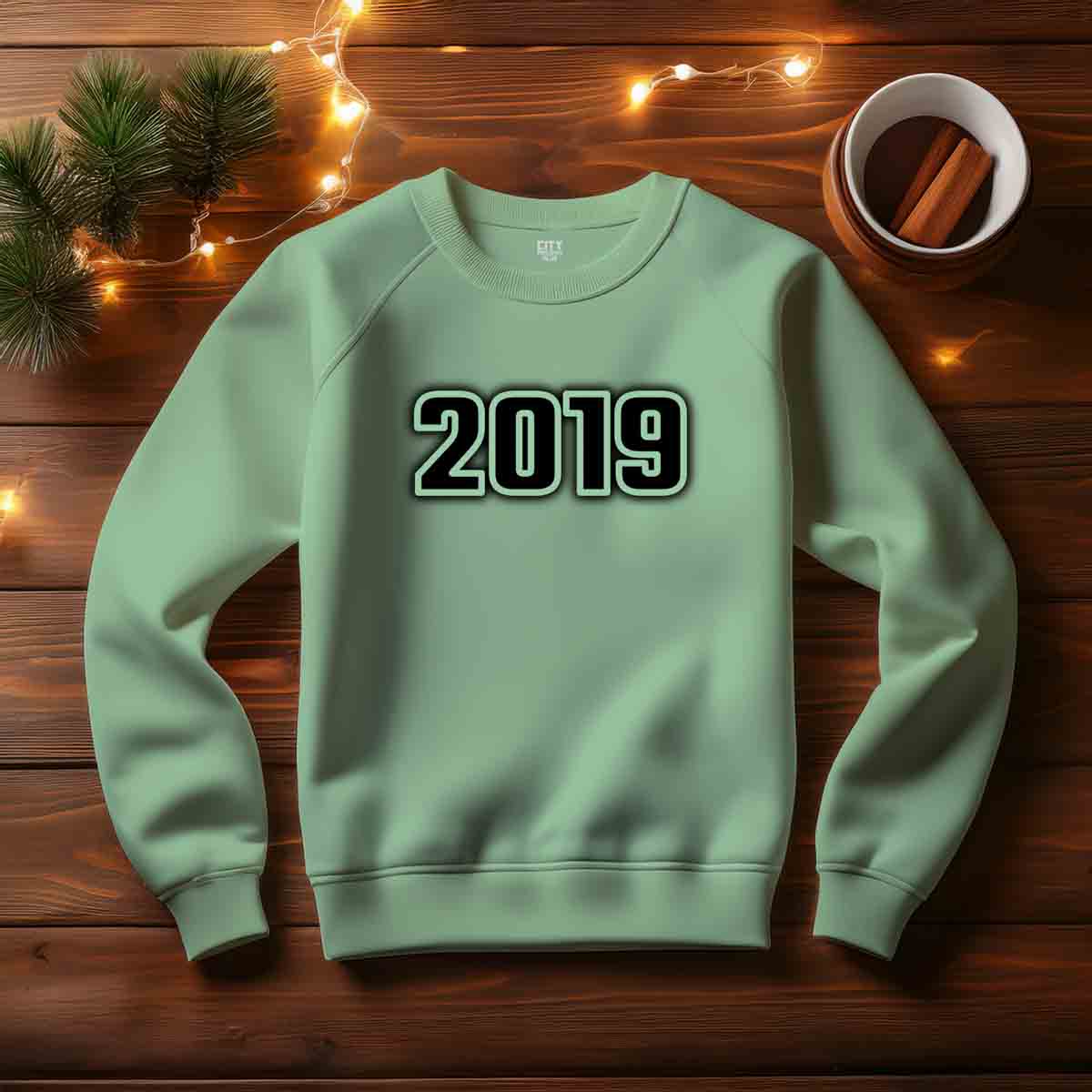 2019 Year Men Unisex Sweatshirt (Mint Green)