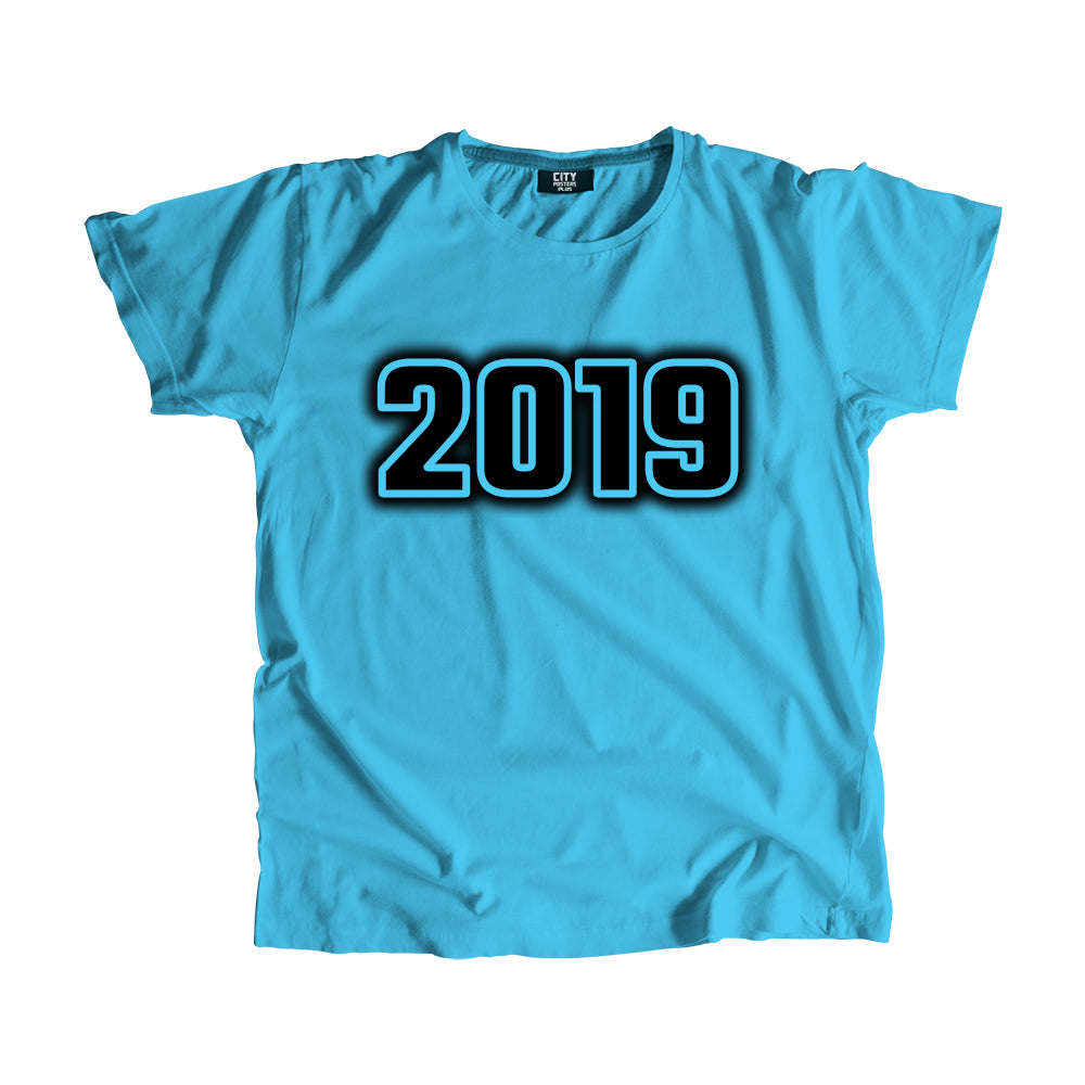 2019 Year Men Unisex T-Shirt (Sky Blue)