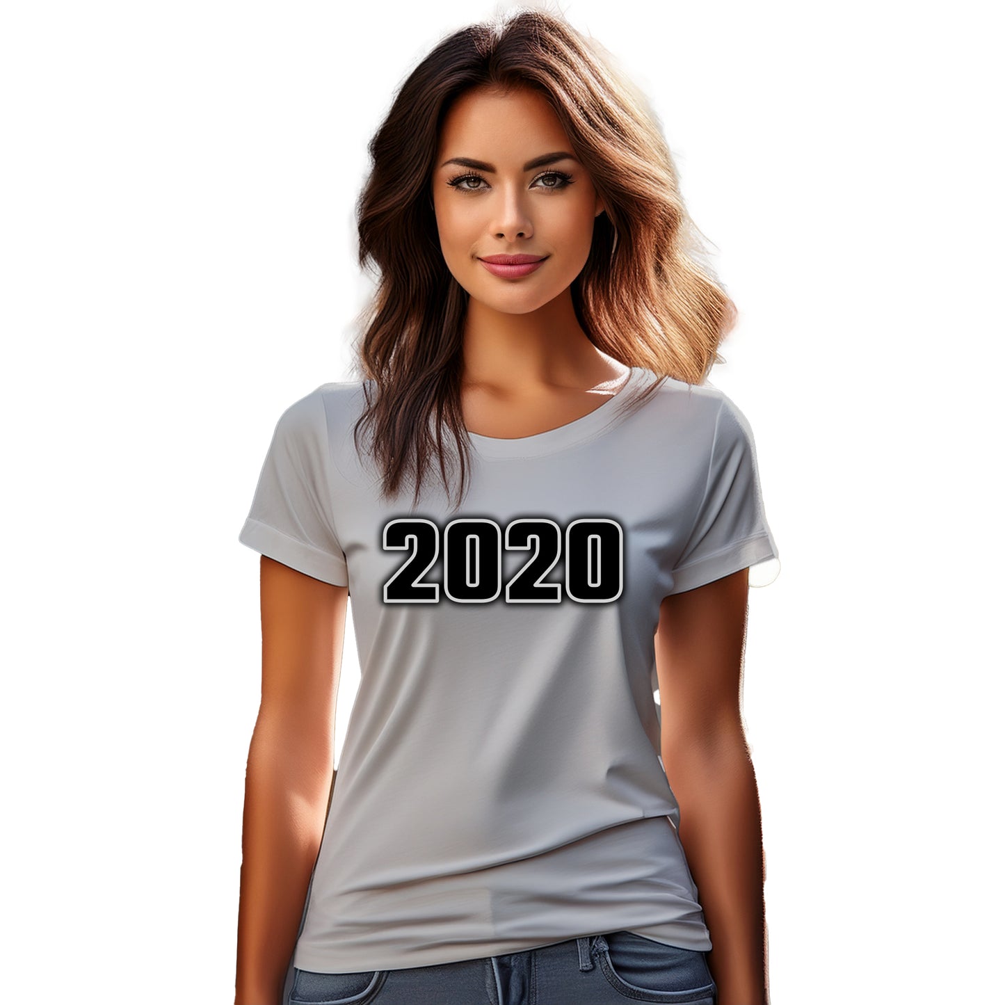 2020 Year Women T-Shirt (Melange Grey)