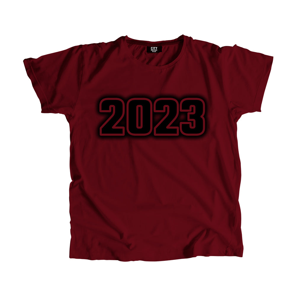 2023 Year Men Unisex T-Shirt (Maroon)