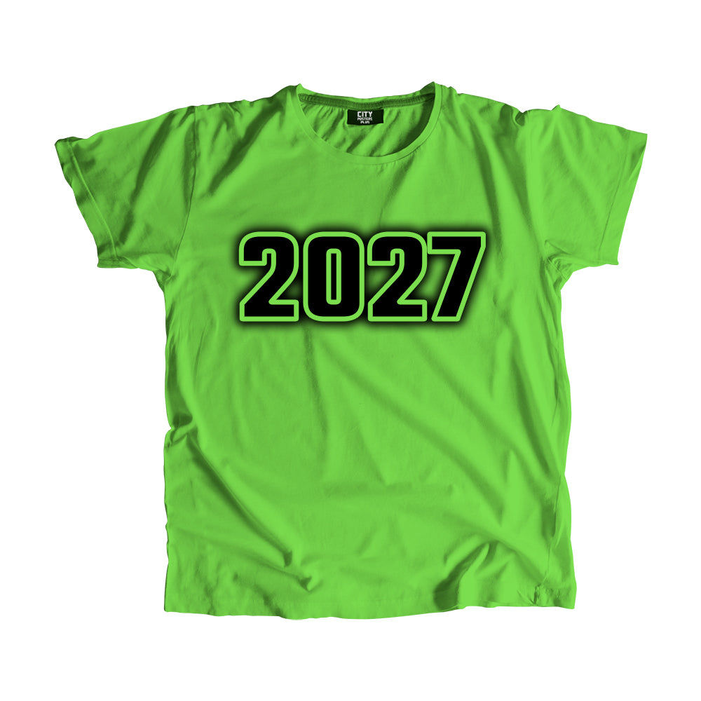 2027 Year Men Unisex T-Shirt (Liril Green)