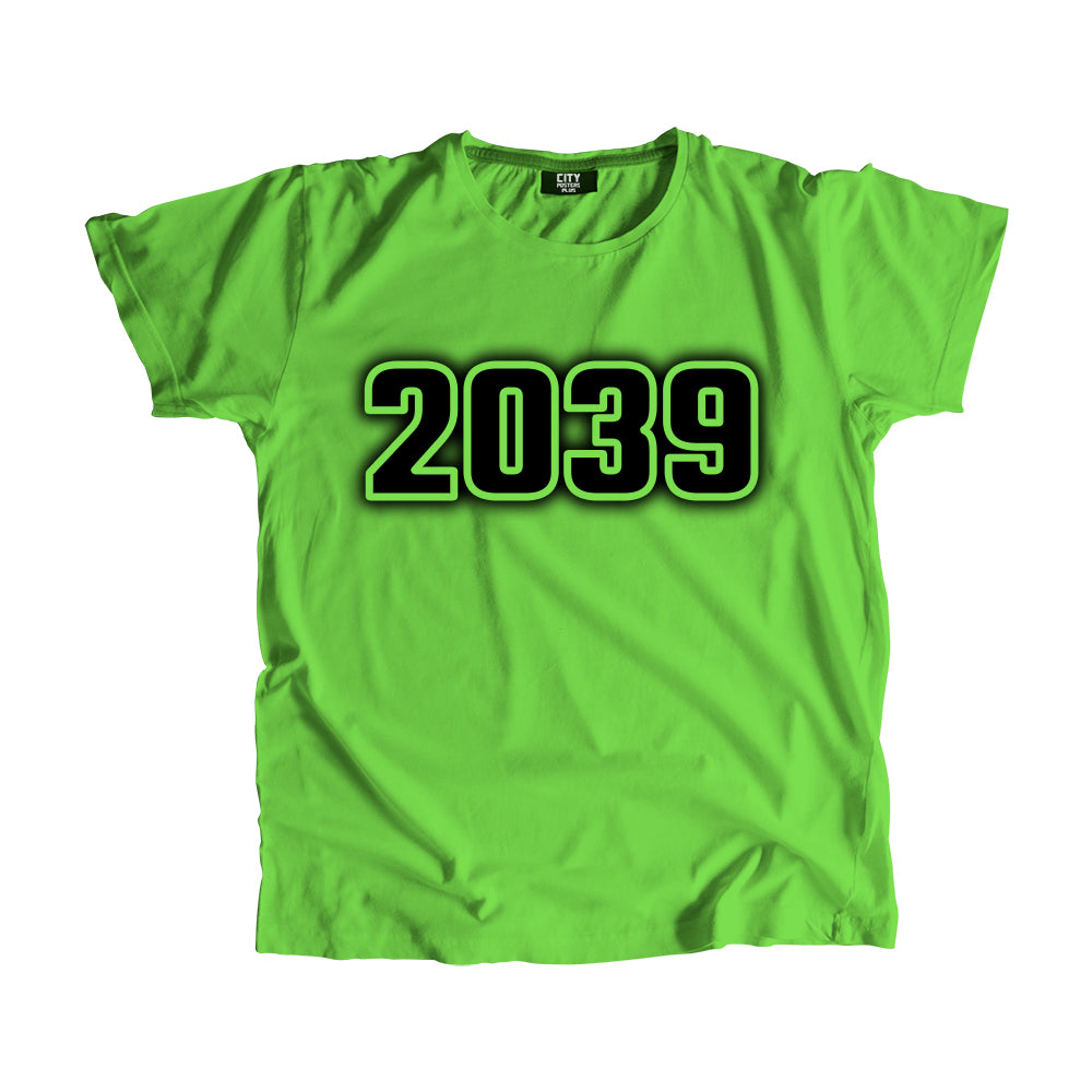 2039 Year Men Unisex T-Shirt (Liril Green)
