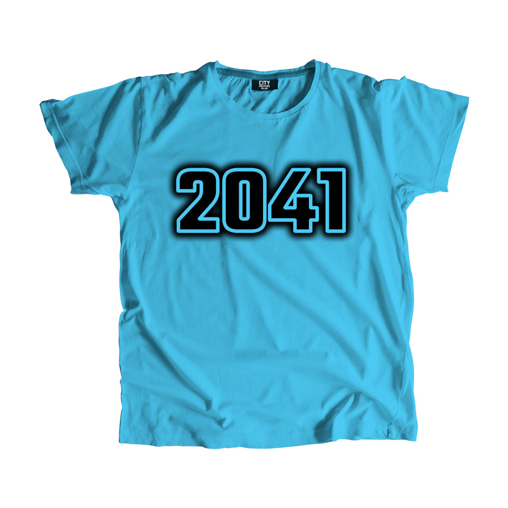 2041 Year Men Unisex T-Shirt (Sky Blue)