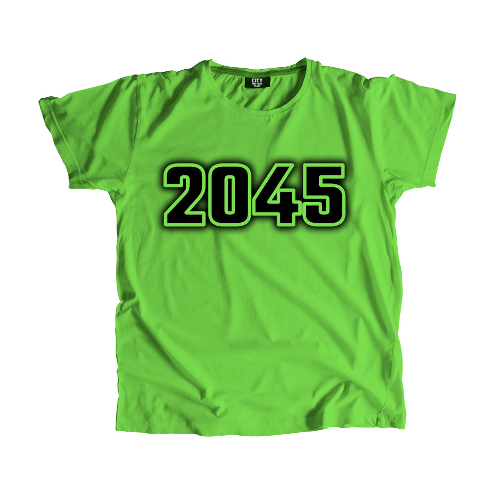 2045 Year Men Unisex T-Shirt (Liril Green)