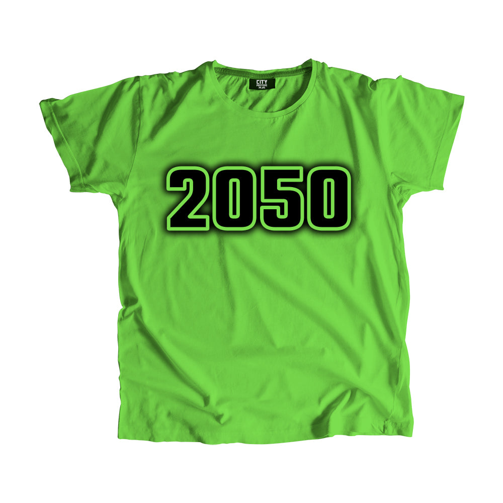 2050 Year Men Unisex T-Shirt (Liril Green)