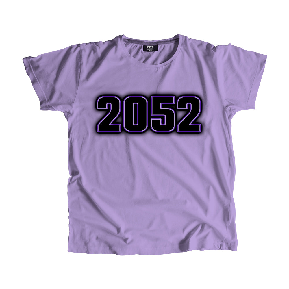 2052 Year Men Unisex T-Shirt (Iris Lavender)