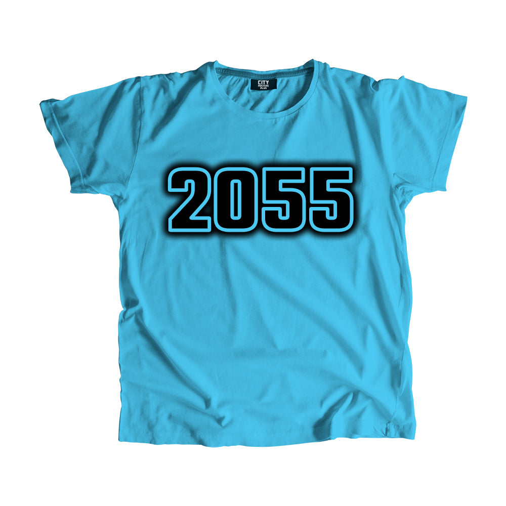2055 Year Men Unisex T-Shirt (Sky Blue)