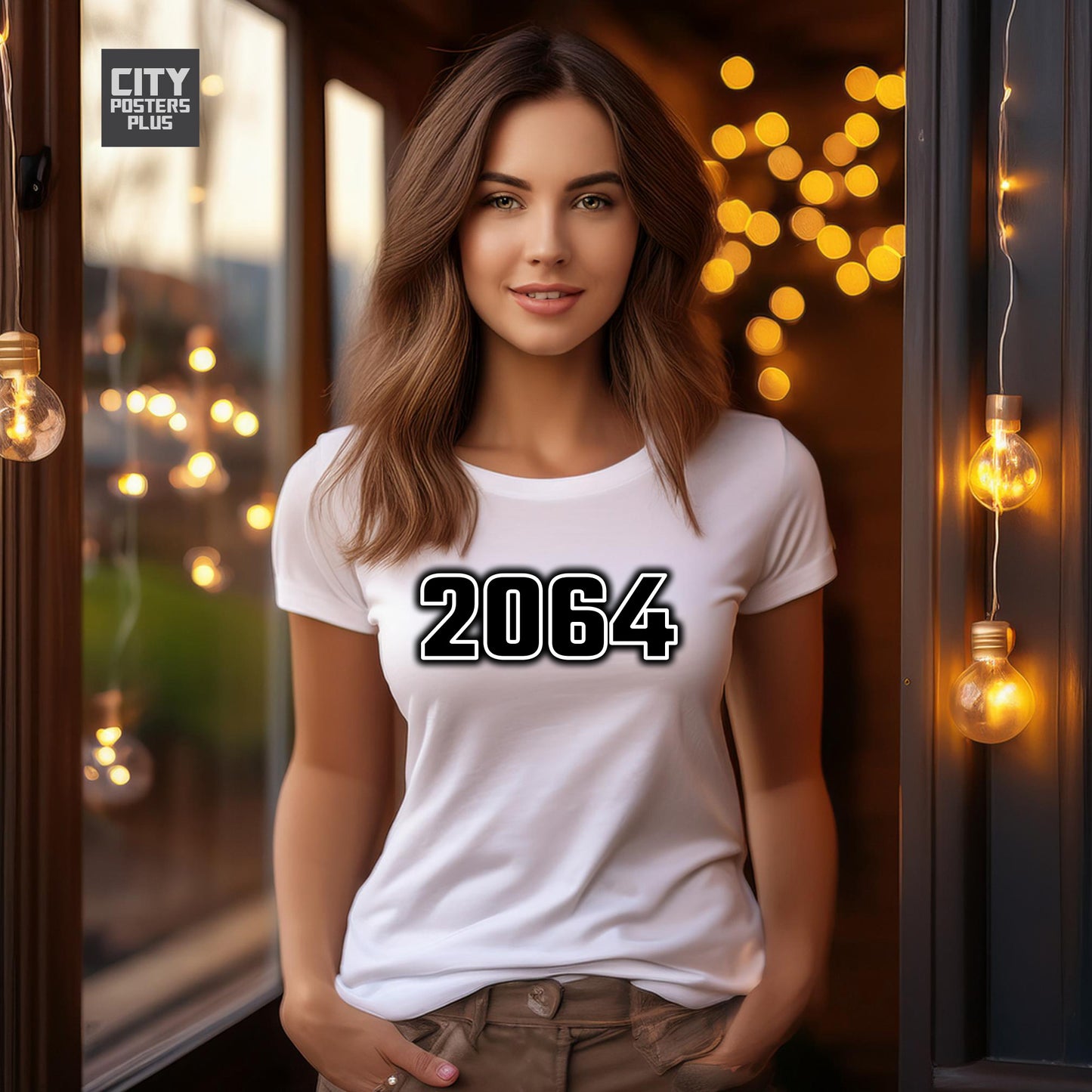 2064 Year Women T-Shirt (White)
