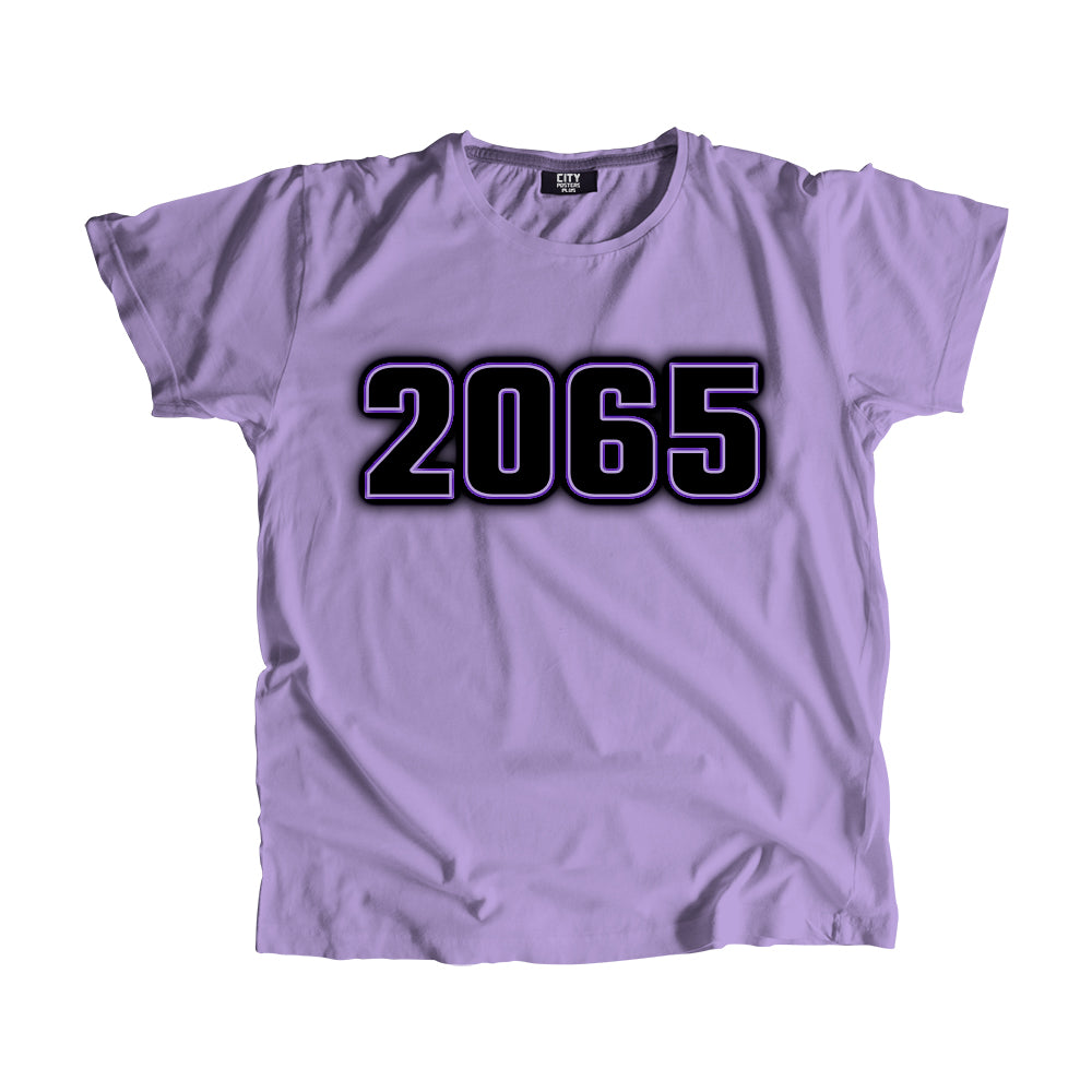 2065 Year Men Unisex T-Shirt (Iris Lavender)