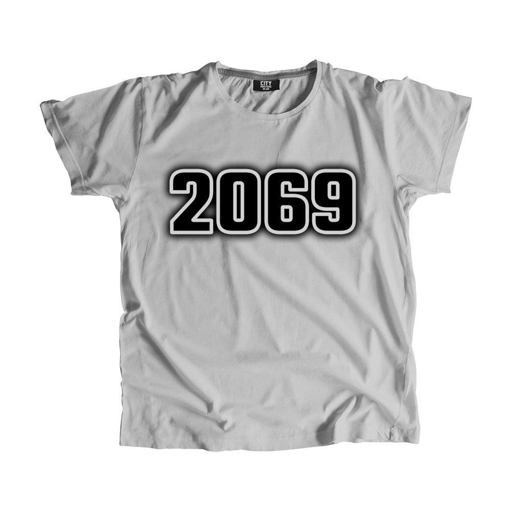 2069 Year Men Unisex T-Shirt (Melange Grey)