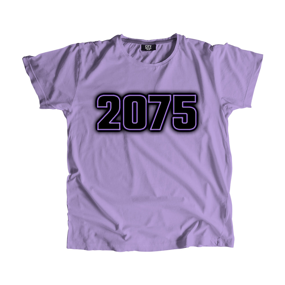 2075 Year Men Unisex T-Shirt (Iris Lavender)
