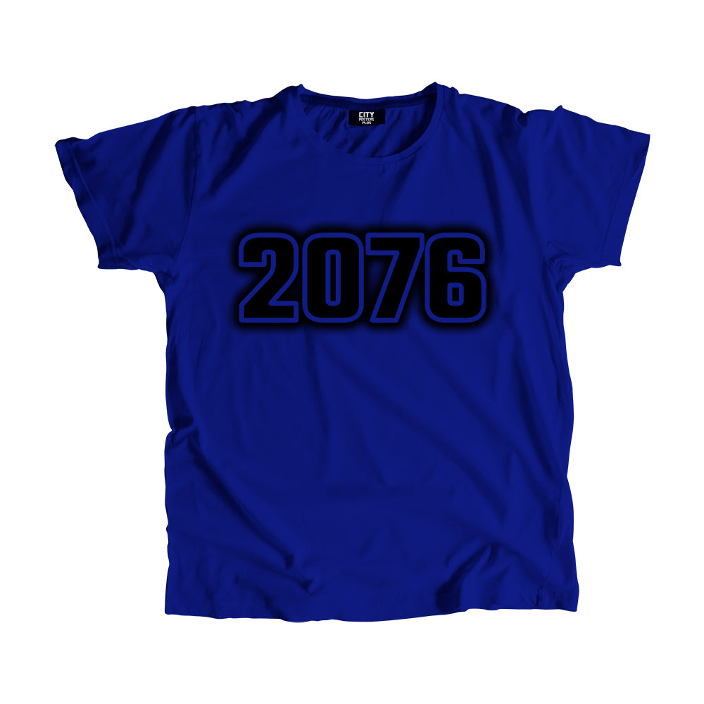 2076 Year Men Unisex T-Shirt (Royal Blue)