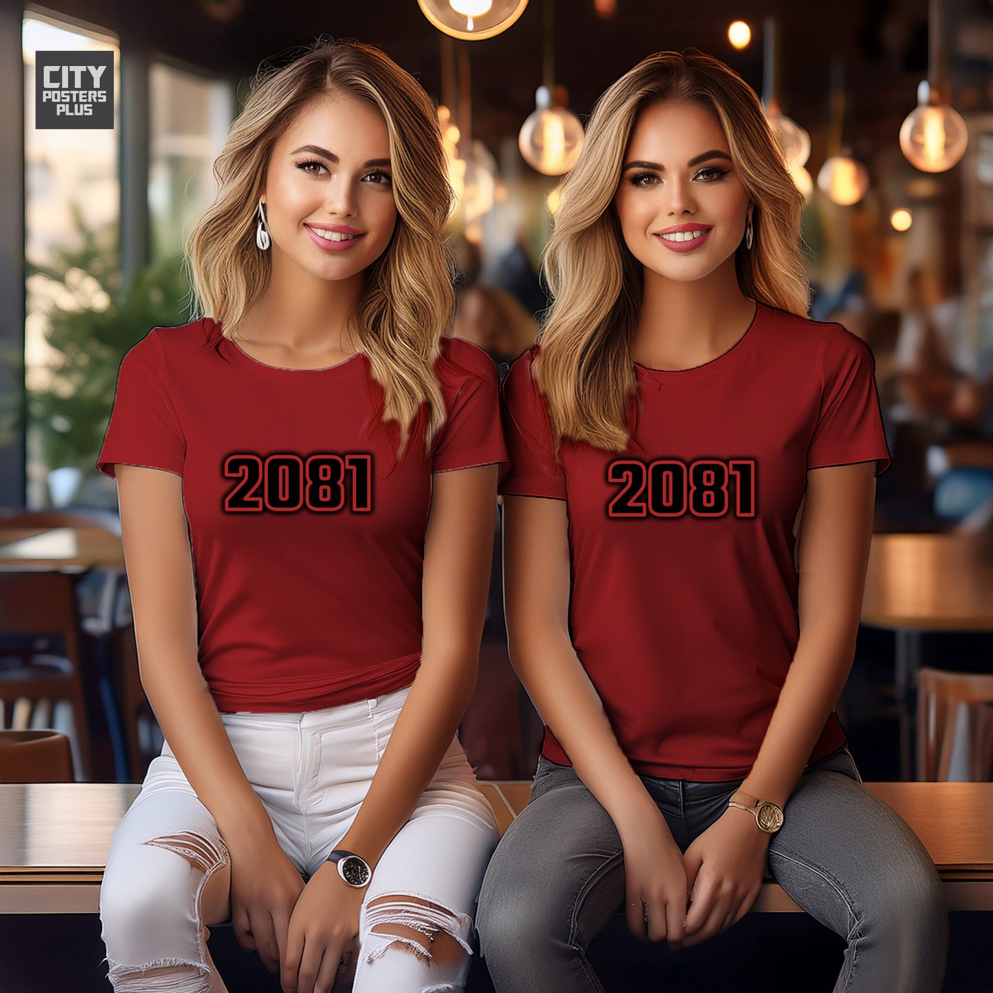 2081 Year Women T-Shirt (Red)