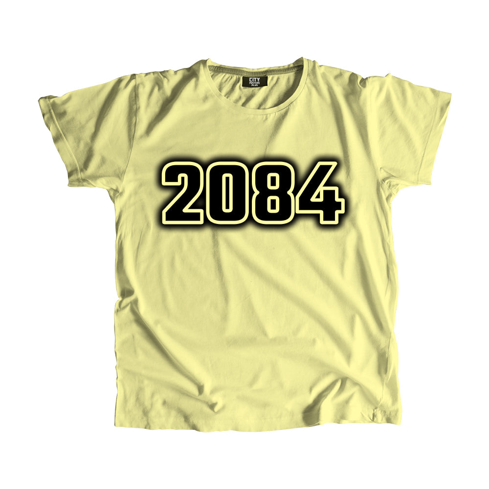 2084 Year Men Unisex T-Shirt (Butter Yellow)