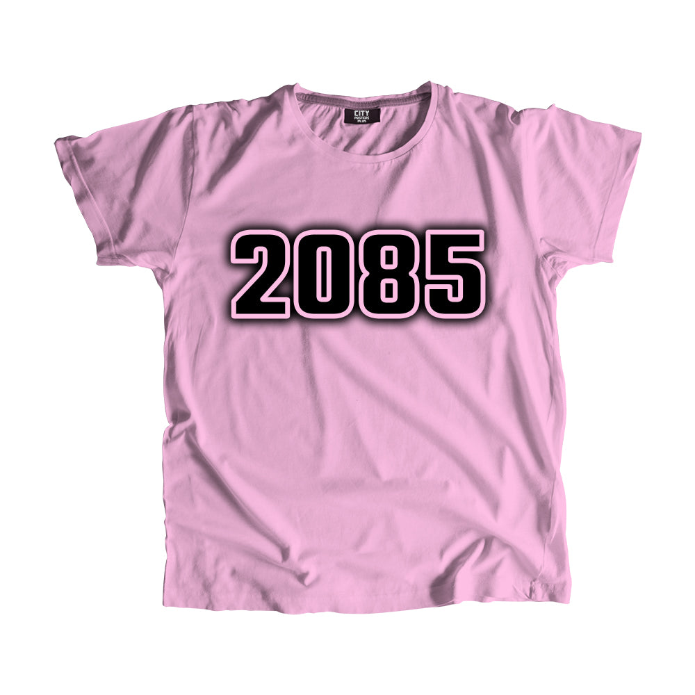 2085 Year Men Unisex T-Shirt (Light Pink)