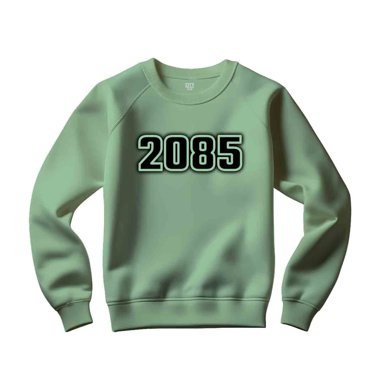 2085 Year Men Unisex Sweatshirt (Mint Green)