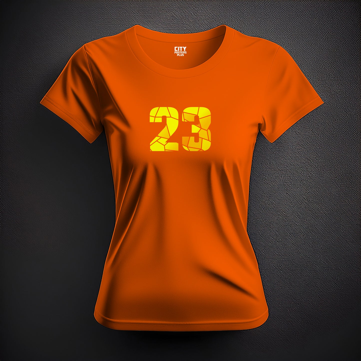 23 Number Women T-Shirt (Orange)