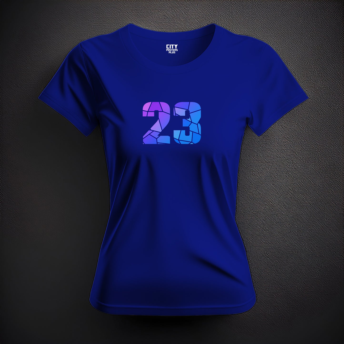 23 Number Women T-Shirt (Royal Blue)