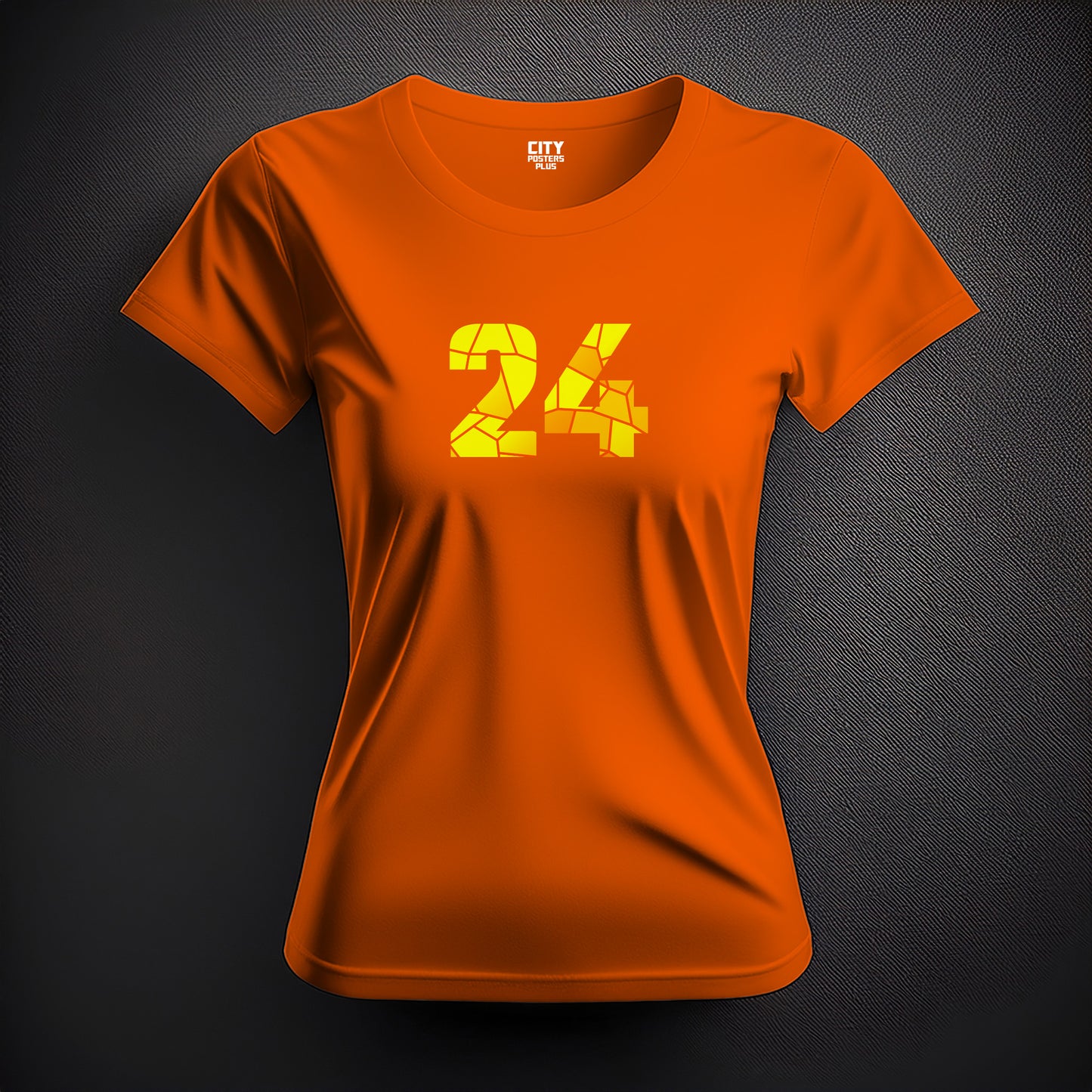 24 Number Women T-Shirt (Orange)