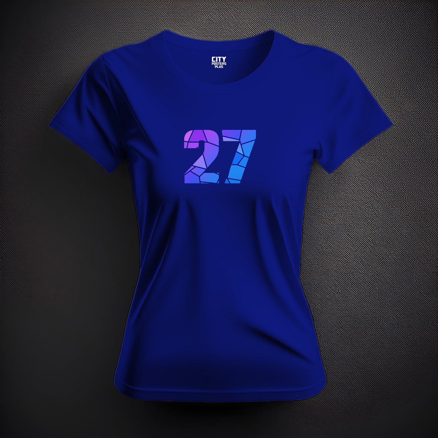 27 Number Women T-Shirt (Royal Blue)