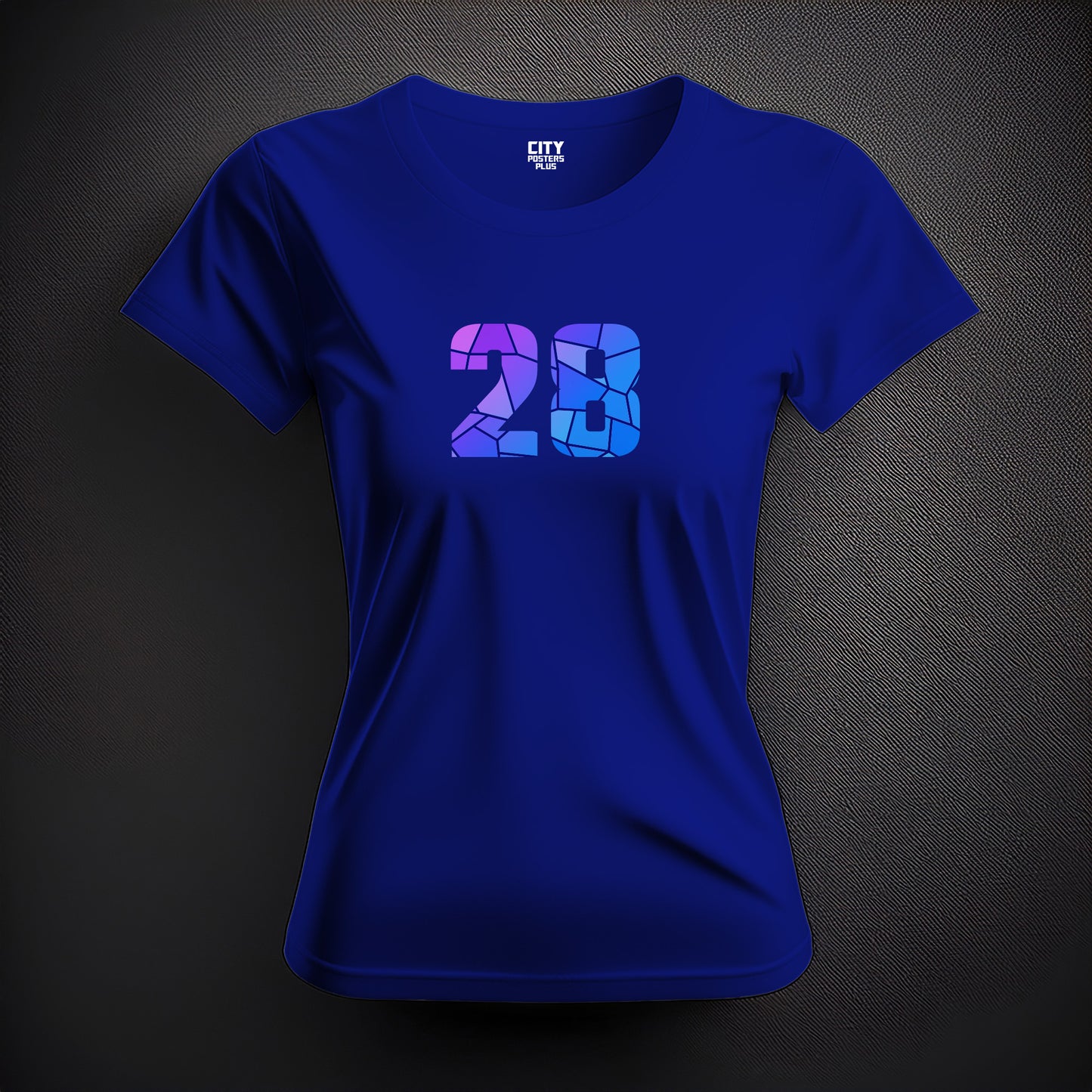 28 Number Women T-Shirt (Royal Blue)