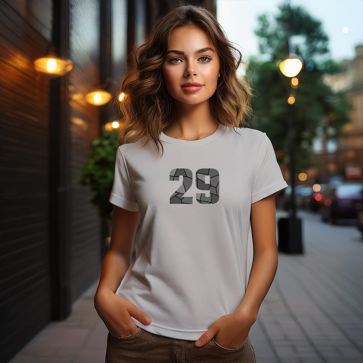 29 Number Women T-Shirt (Melange Grey)