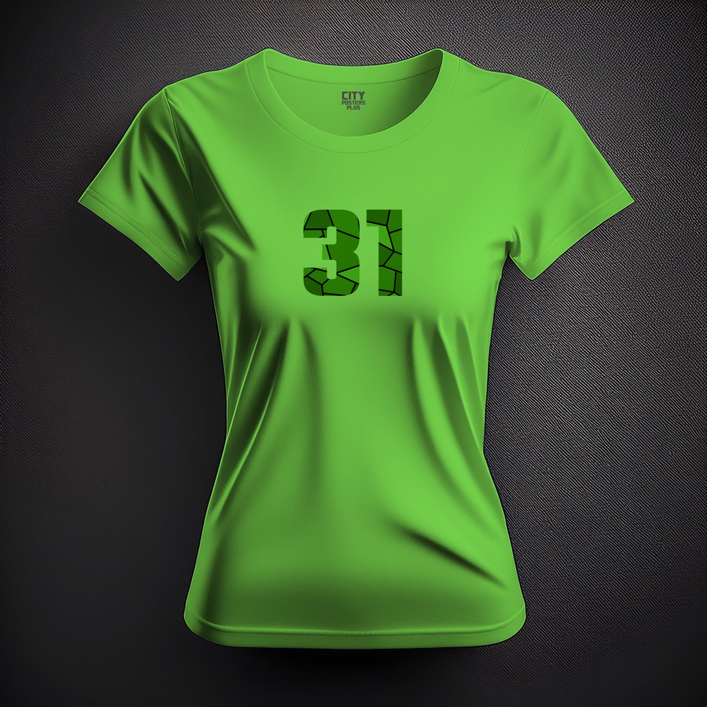 31 Number Women T-Shirt (Liril Green)